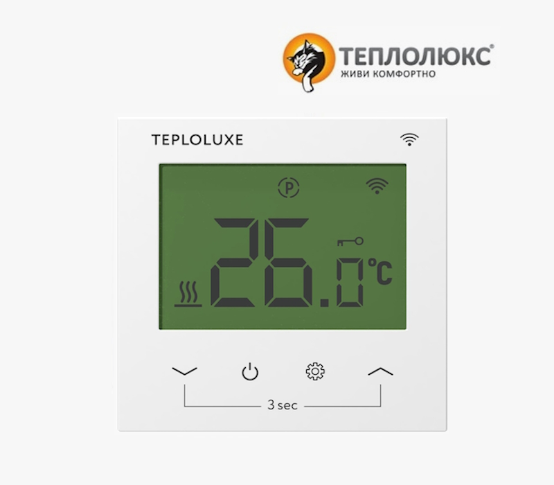Терморегулятор для теплого пола Теплолюкс Pontus WiFi белый