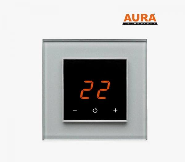 Терморегулятор для теплого пола AURA ORTO 9006 GREY METAL