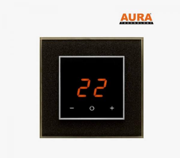 Терморегулятор для теплого пола AURA ORTO 0337 BLACK STARLIGHT