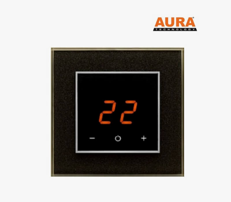 Терморегулятор для теплого пола AURA ORTO 0337 BLACK STARLIGHT