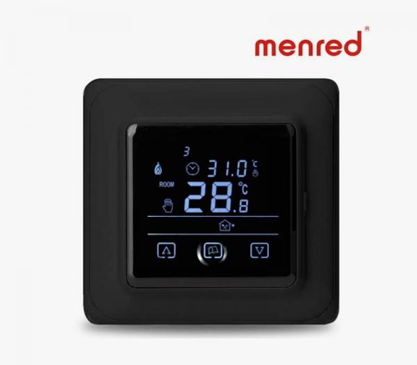 Терморегулятор для теплого пола Menred HT17 черный матовый
