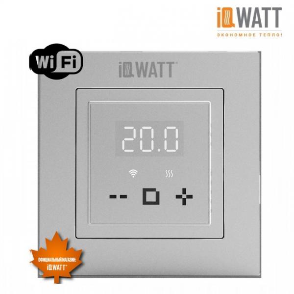Терморегулятор для теплого пола IQ THERMOSTAT D серебристый металлик WI-FI