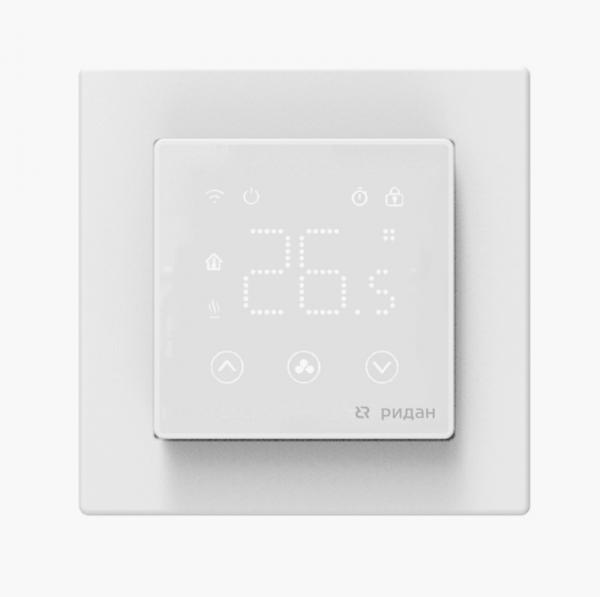 Терморегулятор для теплого пола РИДАН Clever Wi-Fi белый